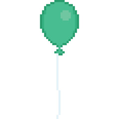Pixel art balloon icon 3