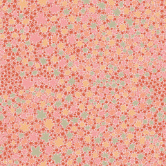 Bold floral pattern with pink, red, and green