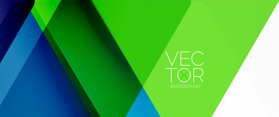 Obraz premium Abstract background. Color transparent triangles in mosaic style with shadow lines. Design for website headers, social media posts, digital art displays, presentations, branding elements, wallpapers