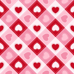 seamless background with hearts