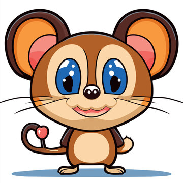 mouse, vector illustration cartoon