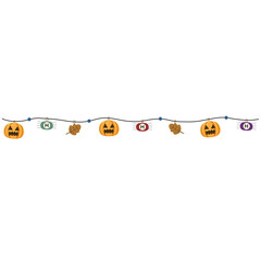 Hand drawn Halloween border