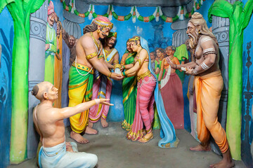 The plot is about the gods of Hindu mythology Shiva, Brahma and Vishnu.