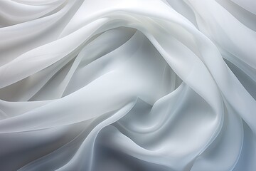 Fabric white color Cloth Flowing on Wind