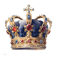 royal crown isolated on white