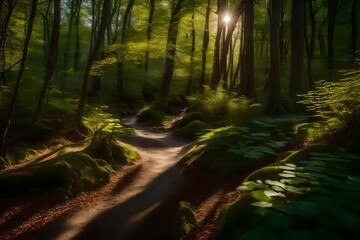 Fototapeta premium morning in the forest