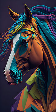 horse in the desert