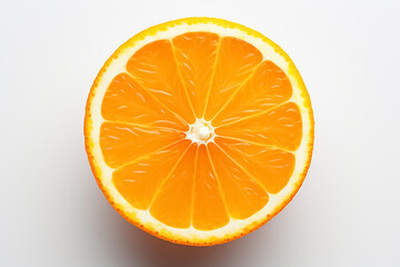 The close up of a sliced orange, sliced oranges texture as the wallpaper background, Generative AI.