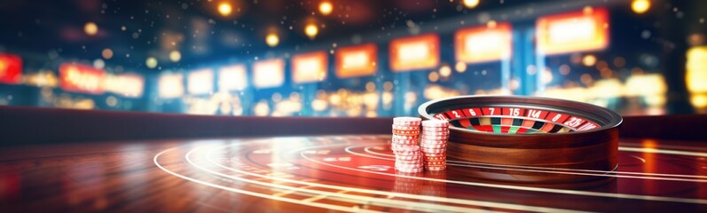 Casino gambling concept banner