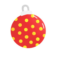 red christmas ball