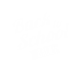 Digital png illustration of back to school text on transparent background