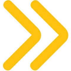 Digital png illustration of yellow arrows on transparent background