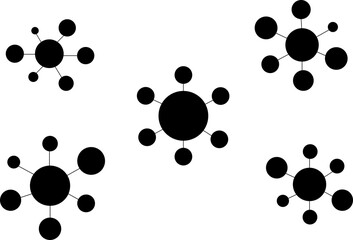 Digital png illustration of abstract shape on transparent background