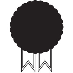 Digital png illustration of award symbol on transparent background