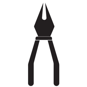 recommend clip art: Digital png illustration of pincers symbol on transparent background