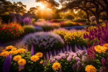 Fototapeta premium purple spring in the park