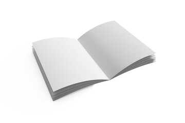 Digital png illustration of opened notebook on transparent background