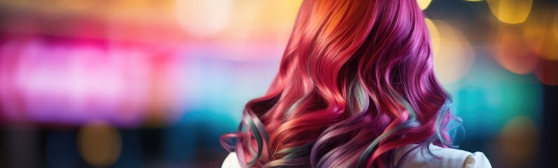 Hairdresser colorist concept banner