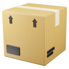 Obraz premium cardboard boxes on a transparent background