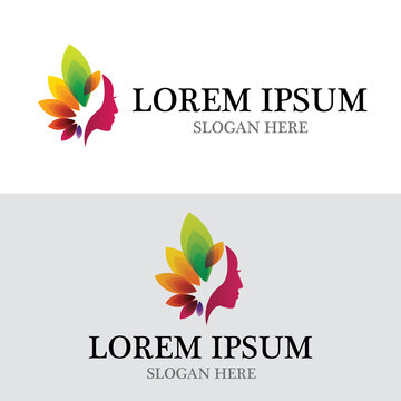 Logo Skincarer, logo salon,  logo female