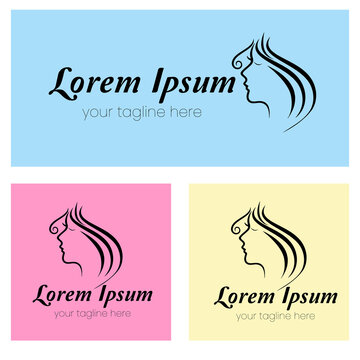 Logo Skincarer, logo salon,  logo female