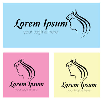 Logo Skincarer, logo salon,  logo female