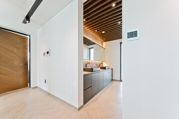 Fototapeta premium Well-appointed luxury Airbnb washbasin