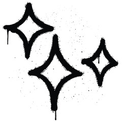 Graffiti spray paint Symbol Shine Isolated Vector