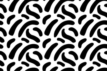 Abstract Wall Line Handdrawn Seamless Pattern