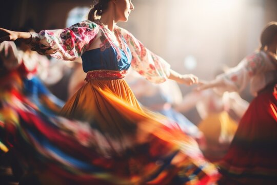 Folk dance background