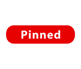 pinned post icon social media concept