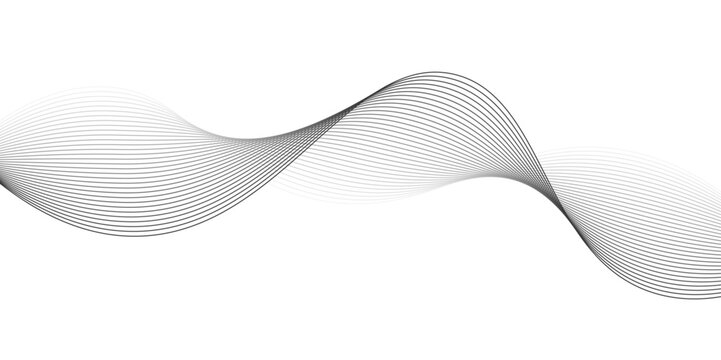 Abstract White and black wavy lines and geometric design and modern grid background . Geometric design. parallel lines pattern and Digital landscape for presentations. parallel lines pattern.