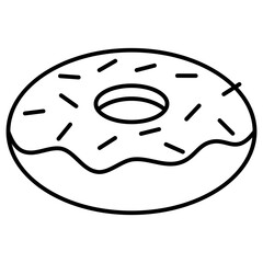 illustration of a sweet donut