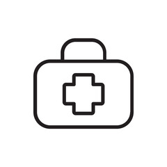 Nice first aid box Icon Design Template