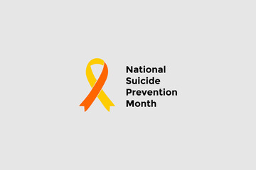 National Suicide Prevention Month background template Holiday concept