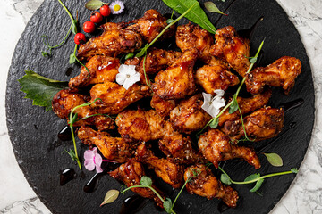 fried chicken in the sauce