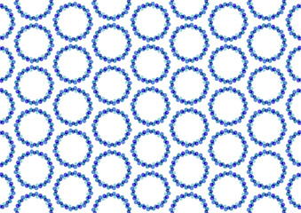 キラキラビーズのようなイラスト_ブルー