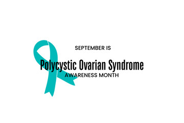 Polycystic Ovarian Syndrome Awareness Month background template Holiday concept