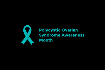 Polycystic Ovarian Syndrome Awareness Month background template Holiday concept