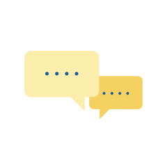 Chat Icon Flat Style Design Vector