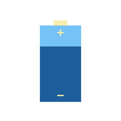 Battery Icon Flat Style Design Vector