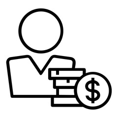 Money exchange payment icon symbol vector image. Illustration of the dollar currency coin graphic design image