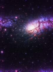 Nebula clouds in the space