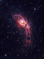 Nebula clouds in the space