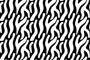 Handdrawn doodle simple modern seamless pattern background