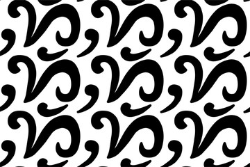 Handdrawn doodle simple modern seamless pattern background