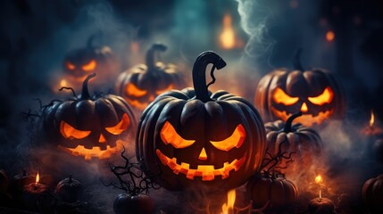 Halloween Background Generated with Ai Tool