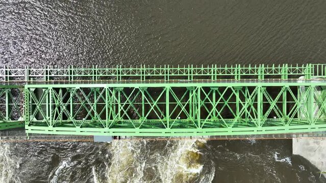 Rightward motion over a Loch System Bridge in New York State.