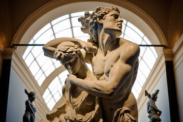 Orsay Museum in Paris on background