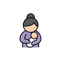 Mother and baby icon
